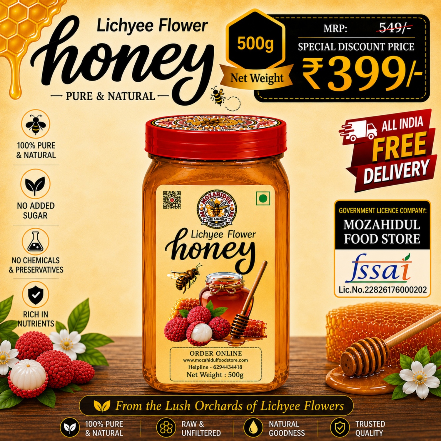 Lichyee Honey 500g